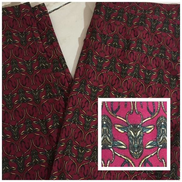 LuLaRoe Pants - LuLaRoe Mosaic Deer TC leggings 🦌