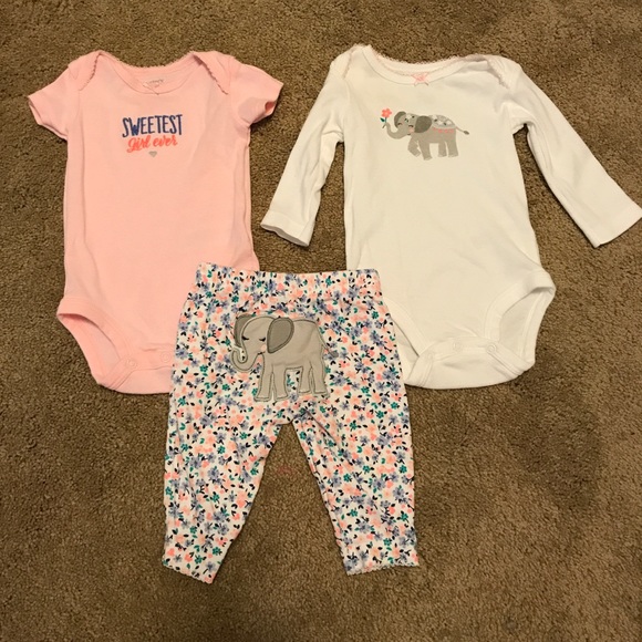 Carter's Other - Elephant Outfit Set