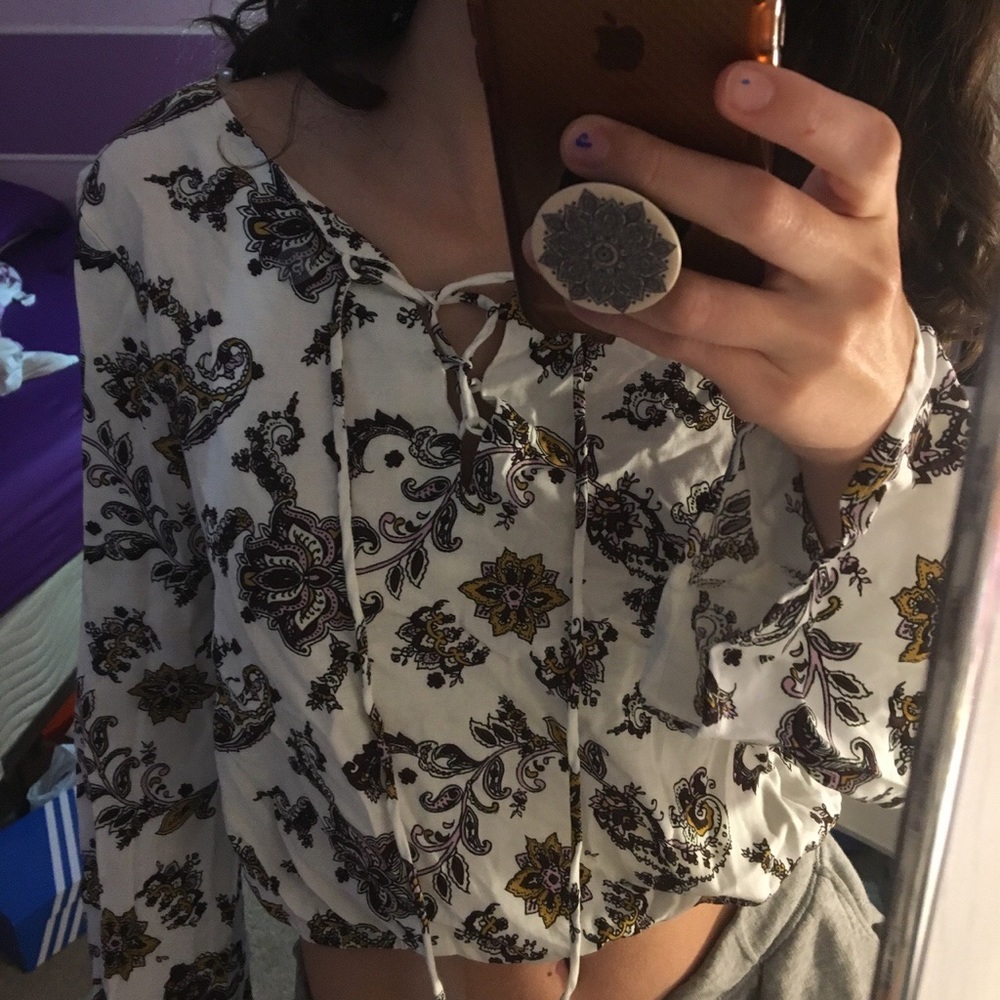 bohemian crop top from pacsun