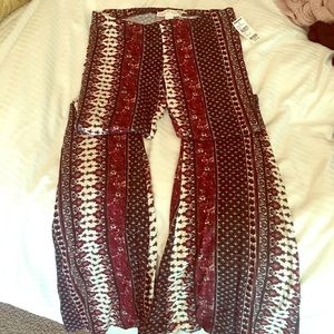 Soft printed flared bottoms.