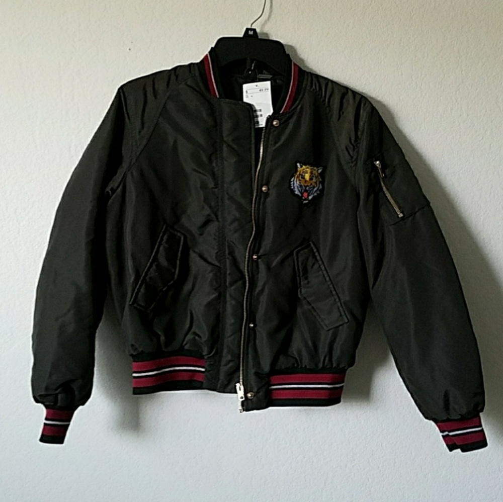 Forest green bomber jacket