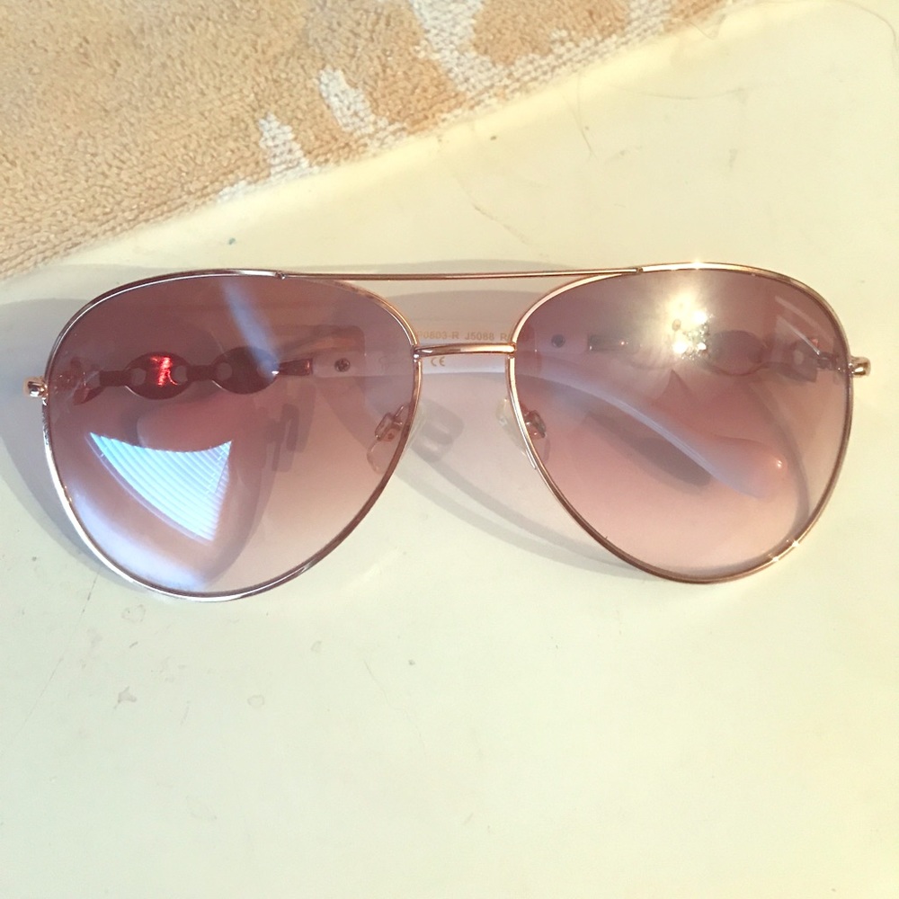 Rose gold sunglasses