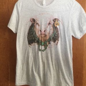 Lazy J ranch wear Hereford squash blossom tee