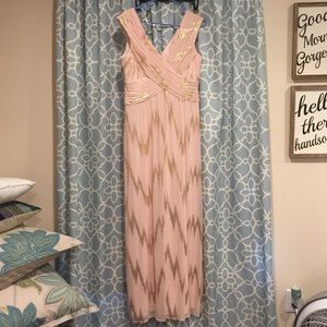 ✨Blush Pink & Gold Formal Maxi Dress✨