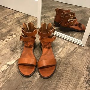 Brown sandals