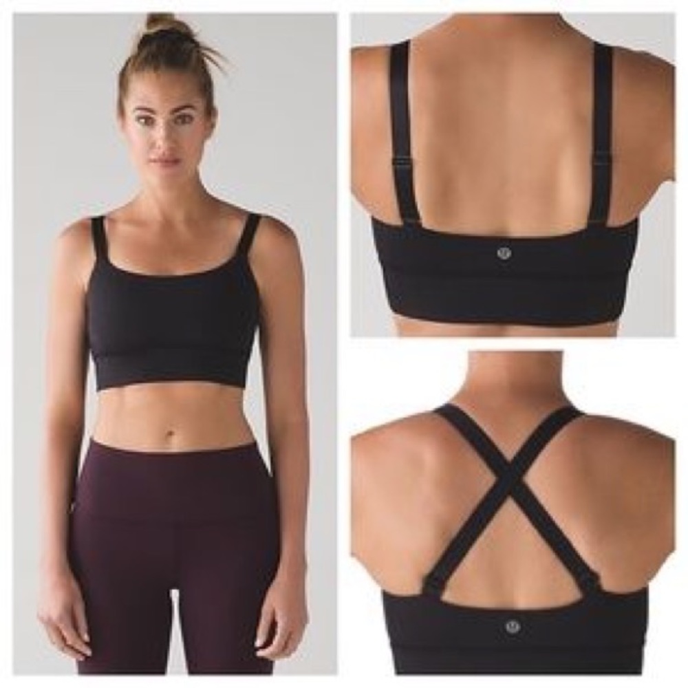 Lululemon black bra size 8