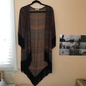 Kaitlyn Fringe Kimono
