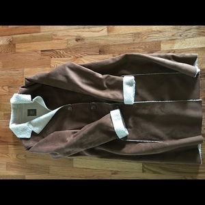 Women's Suede Long Coat