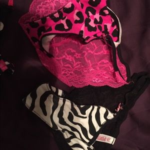 Victoria's Secret Pink Lace back string bikini