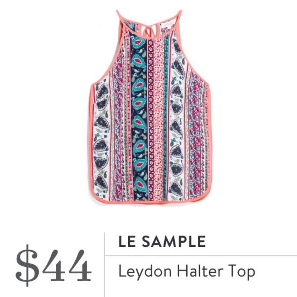 Le Sample Leydon halter top