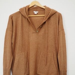 J. Crew. Merino Wool Blend Hooded Sweater