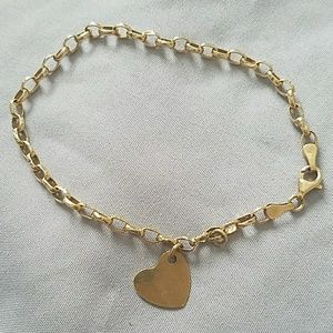 Made in Italy 14k Gold Heart Bracelet