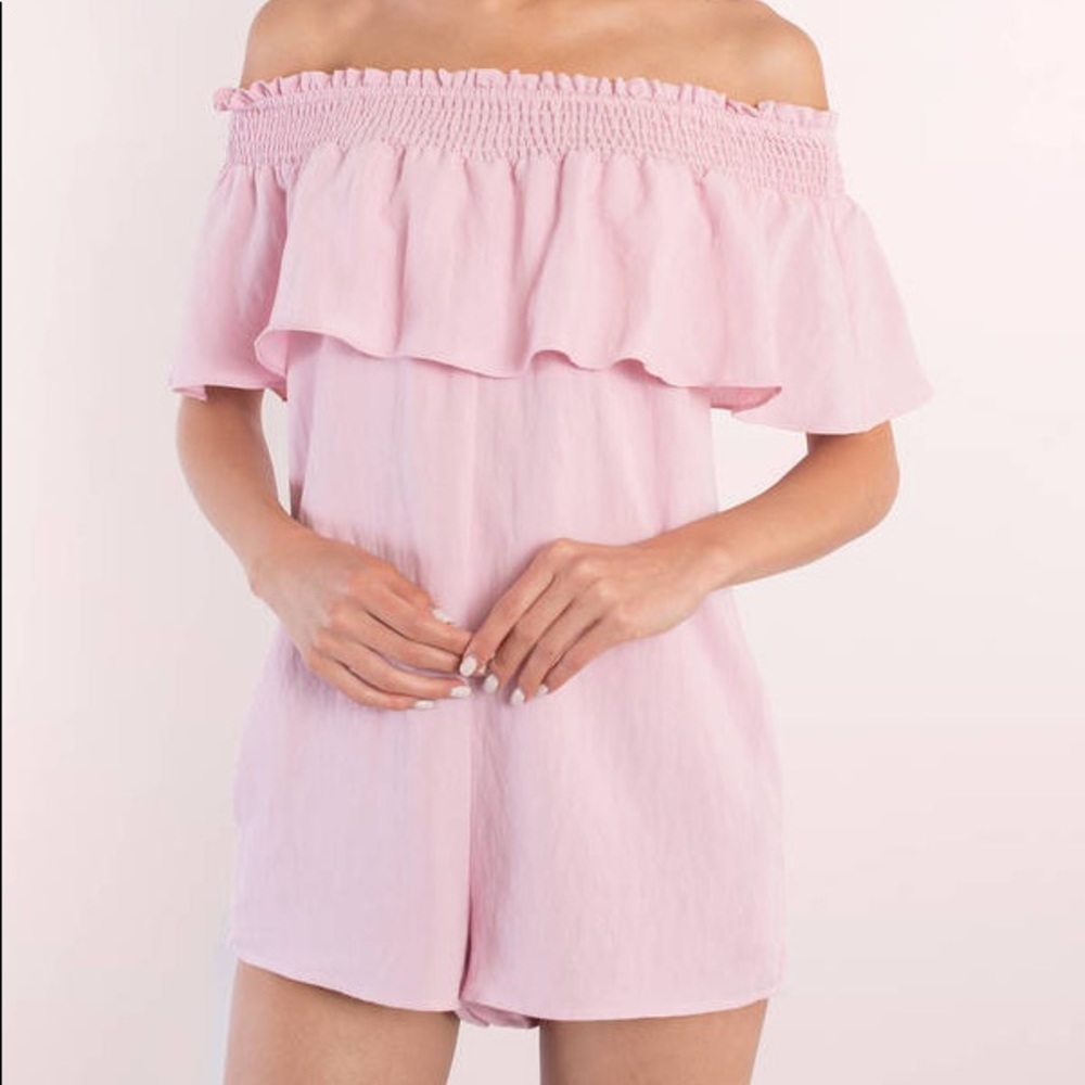 BNWT! Adorable pink romper, never worn!