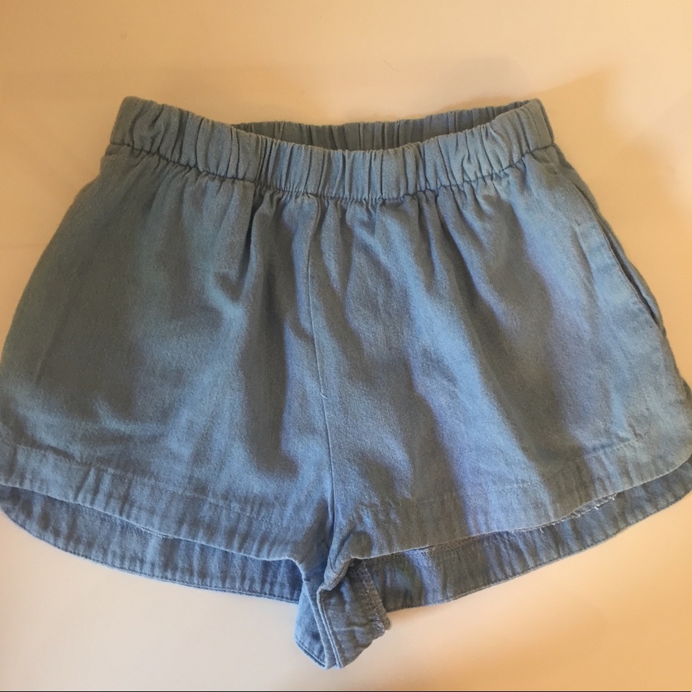 Brandy Melville flowy jean shorts