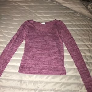 maroon long sleeve shirt