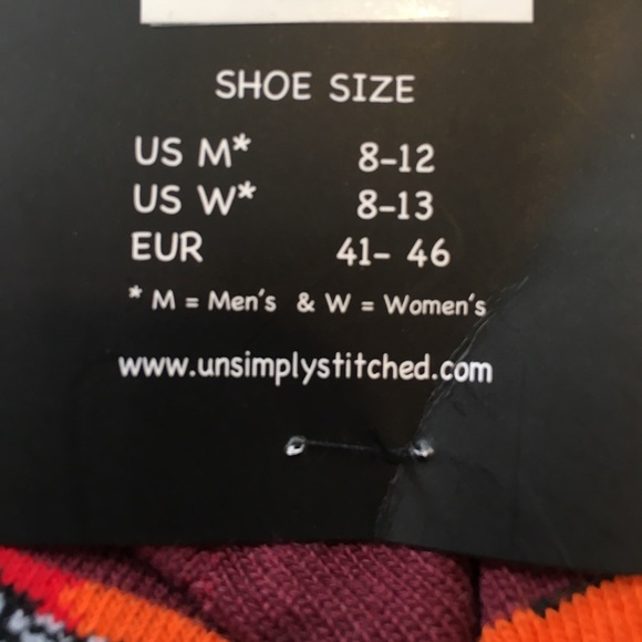 NWT Unsimply Stitched Red/Orange/Black Camo Socks - Picture 3 of 4