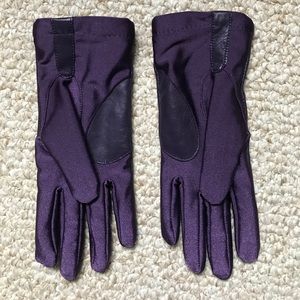Ladies' gloves,  purple leather and spandex