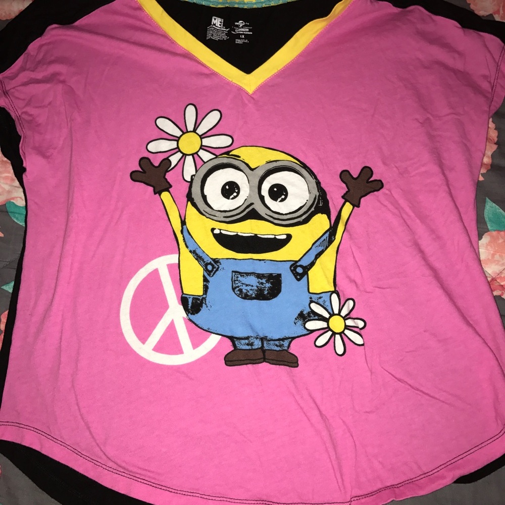 Minion girls XL top