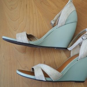 Seychelles Turquoise and Silver Wedges