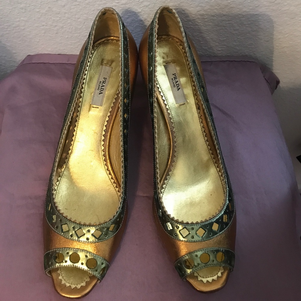 Prada 2" heels. Never worn.