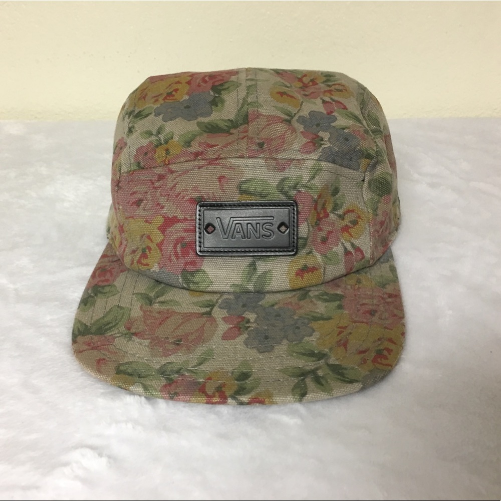 VANS MENS FLORAL PRINT 5 PANEL HAT
