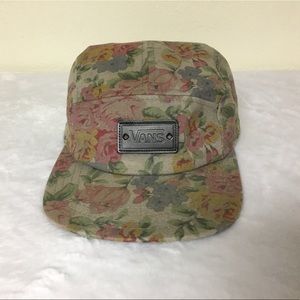 VANS MENS FLORAL PRINT 5 PANEL HAT