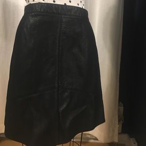 Zara Faux Leather Aline Skirt