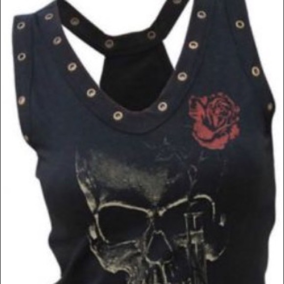 Tops - NEW! 💀 SKULL & ROSES 🌹TANK TOP Women's XXL