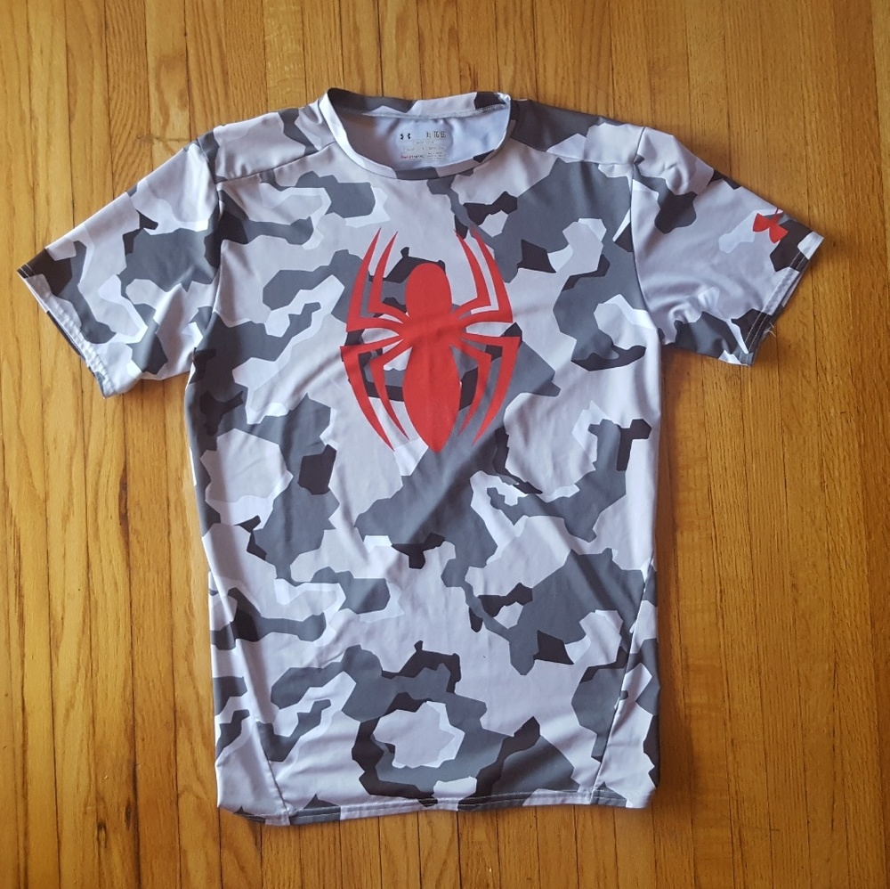 Under Armour Compression Heat Gear.  Spider-Man!