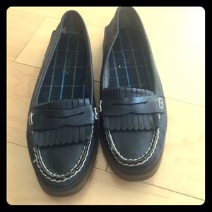 Sperry topsider navy blue slip on loafer