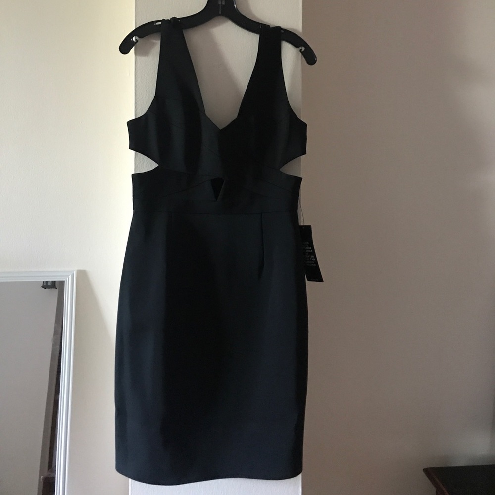 NWT BCBGMAXAZRIA Annalisa Black Dress, Size 8