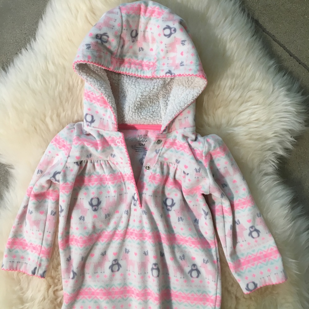 Infant / baby fleece bunting 12 months