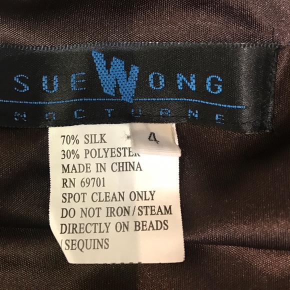 Sue Wong Brown embellished dress - Picture 7 of 8