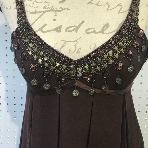 Sue Wong Brown embellished dress - Picture 3 of 8