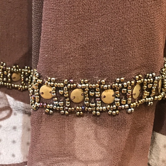 Sue Wong Brown embellished dress - Picture 4 of 8