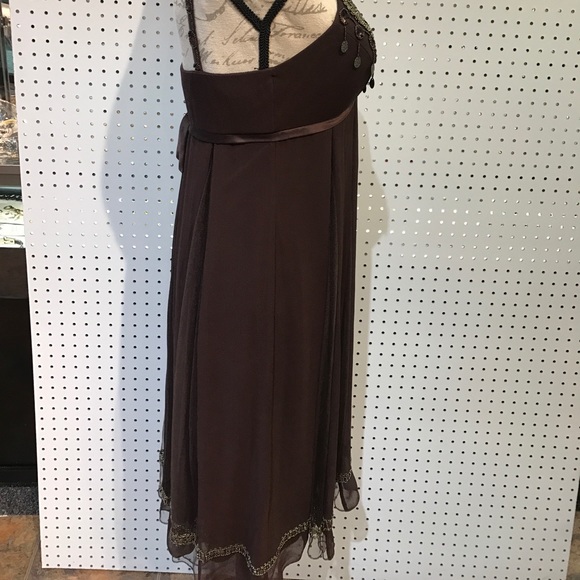 Sue Wong Brown embellished dress - Picture 5 of 8