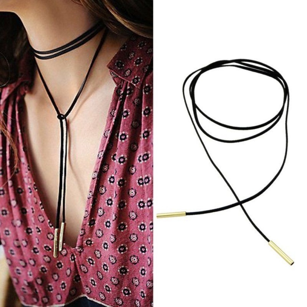 Faux Suede Necklace