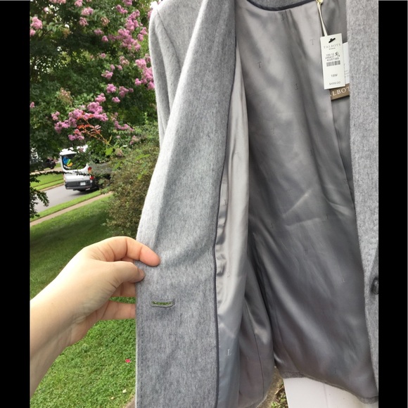 NWT Talbots Luxurious Gray Italian Cashmere Blazer - Picture 6 of 8