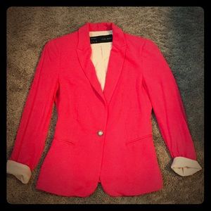 Zara Hot Pink Blazer