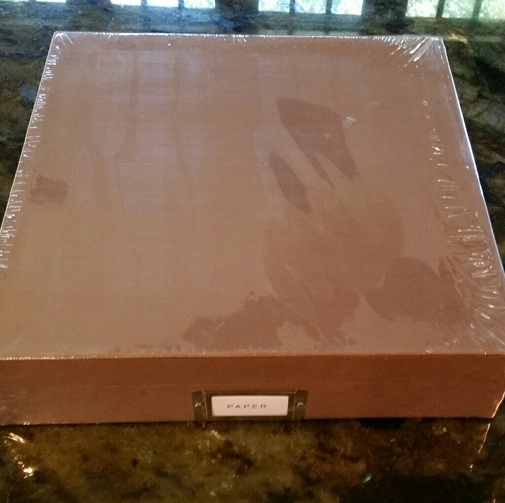 New Martha Stewart Brown Storage Box