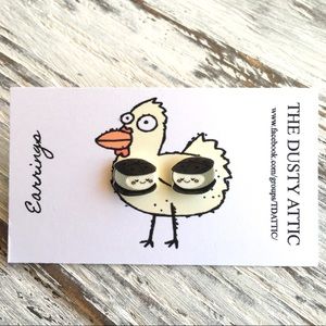 S'mores stud earrings