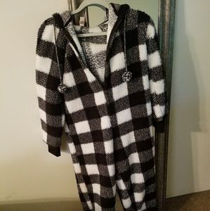 Onesie checkered pajama