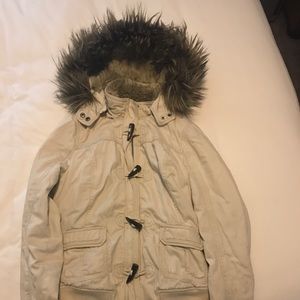 Abercrombie winter jacket with faux fur hood!