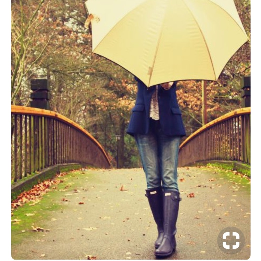 Dark purple size 7 hunter rain boots