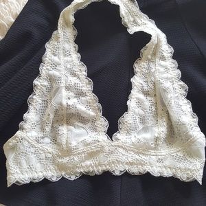 Free People Ivory Lace Bralette XS