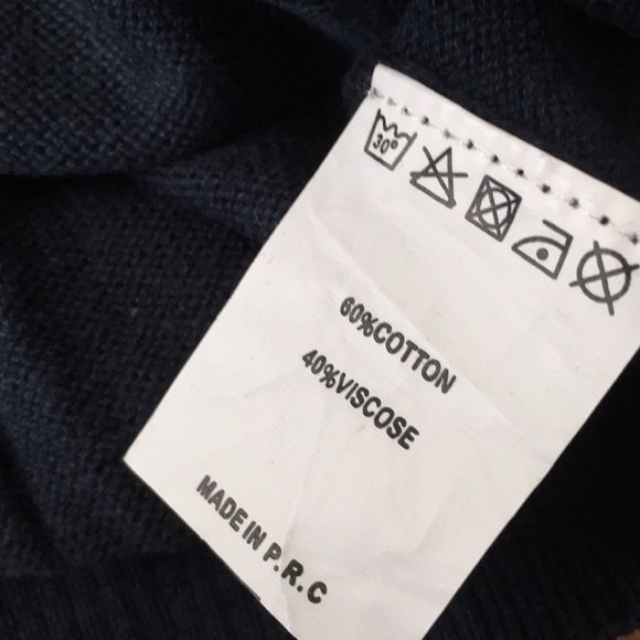 Brandy Melville blue and white crew neck sweater - Picture 4 of 6