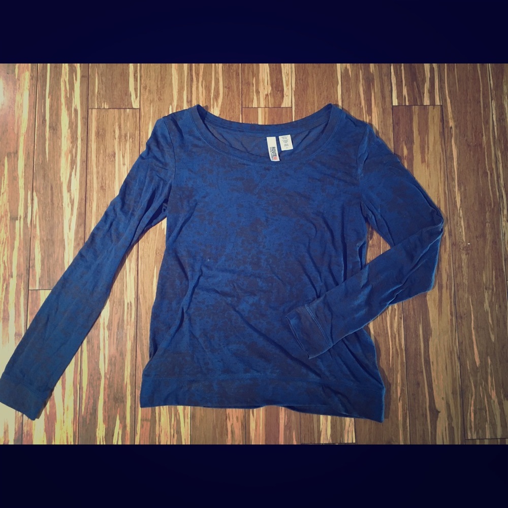 Route 66 Blue Long Sleeve Shirt