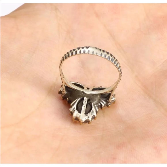 ☘️ Ottoman Turkish Silver Emerald Jewelry Set ☘️ - Picture 4 of 8