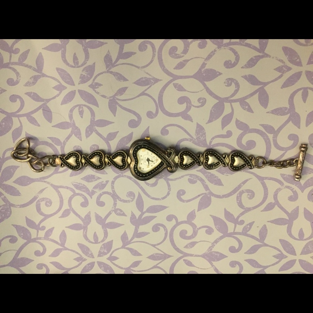 Brighton heart-shaped watch