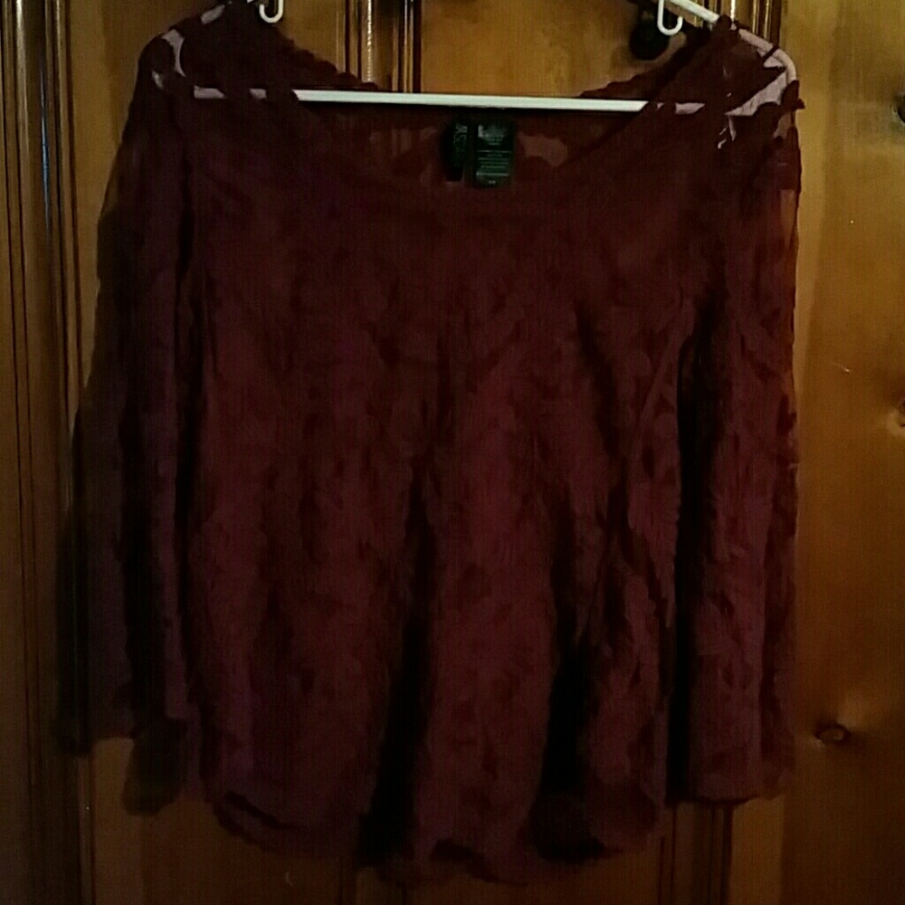 Mascara Lace/Mesh Dress Top